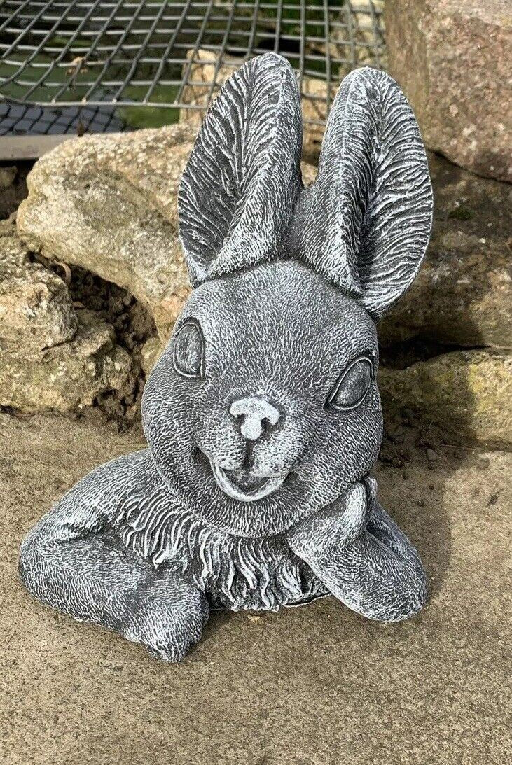 STONE GARDEN CUTE RABBIT GIFT GARDEN ORNAMENT