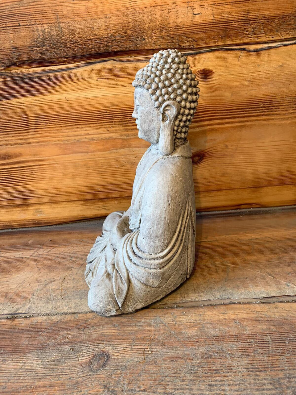 STONE GARDEN MAZE ROBE BUDDHA NATURAL GIFT CONCRETE ORNAMENT