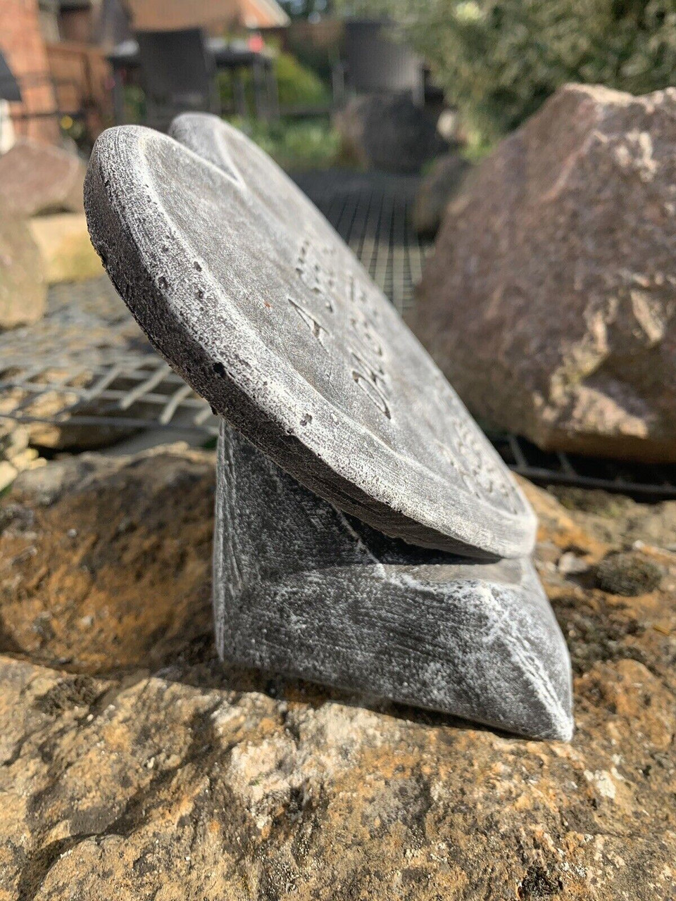 STONE GARDEN A SPECIAL DAUGHTER LARGE HEART MEMORIAL PLAQUE CONCRETE ORNAMENT