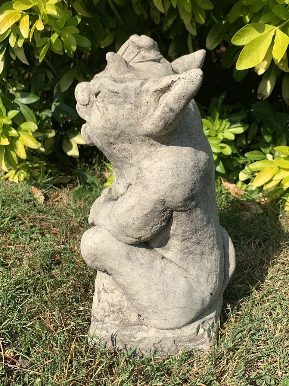 STONE GARDEN GARGOYLE IMP DETAILED GIFT CONCRETE ORNAMENT 