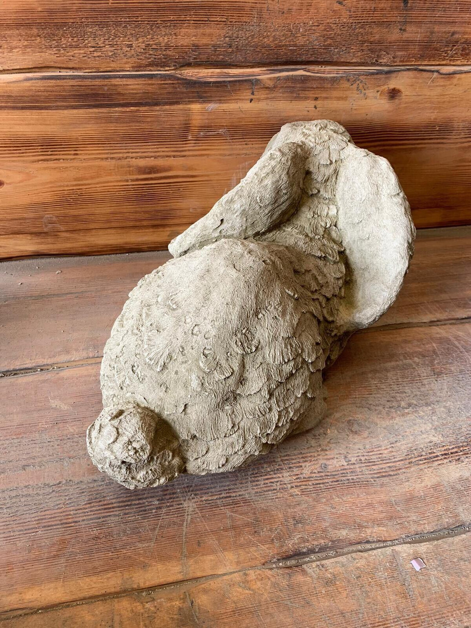 STONE GARDEN LARGE GIANT LAYING SITTING RABBIT STATUE ORNAMENT