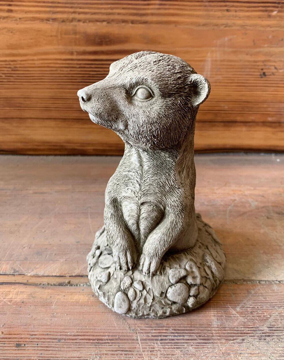 STONE GARDEN SUBMERGED DIGGING MEERKAT STATUE ORNAMENT