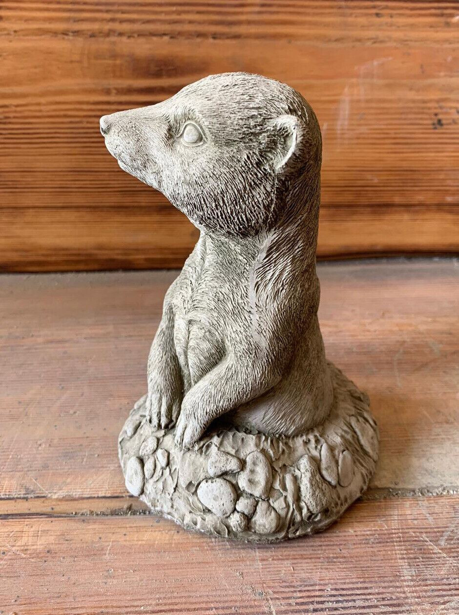 STONE GARDEN SUBMERGED DIGGING MEERKAT STATUE ORNAMENT