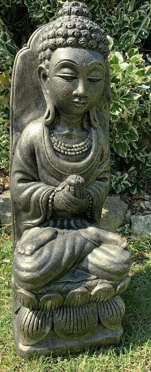 Lotus Buddha Garden Statue