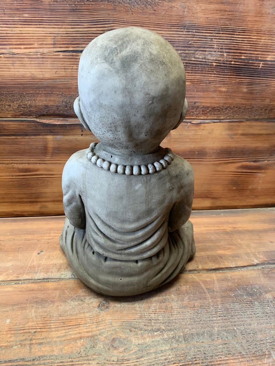 STONE GARDEN LARGE ZEN BABY MONK BUDDHA ORNAMENT STATUE