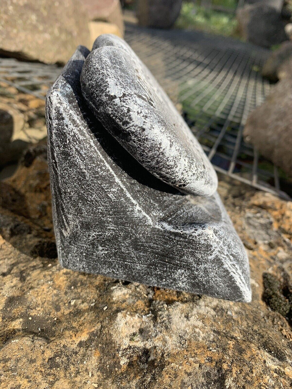 STONE GARDEN WORLDS BEST DAD HEART MEMORIAL PLAQUE CONCRETE ORNAMENT