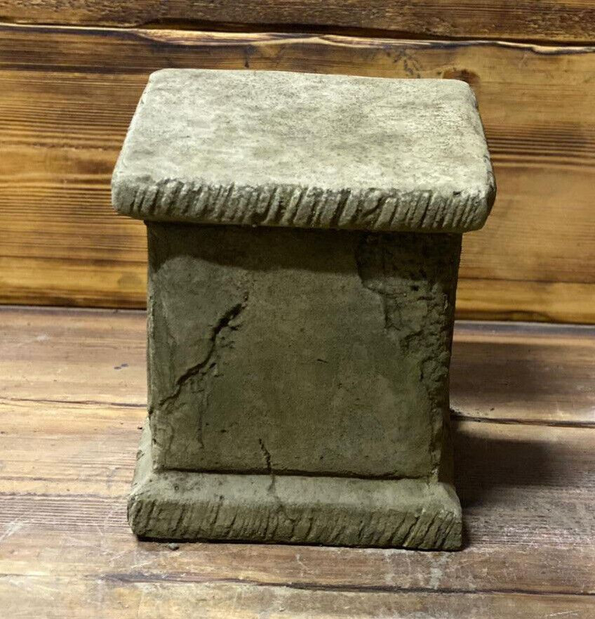 STONE GARDEN SQUARE SOLID HEAVY PLINTH COLUMN PEDESTAL STATUE ORNAMENT