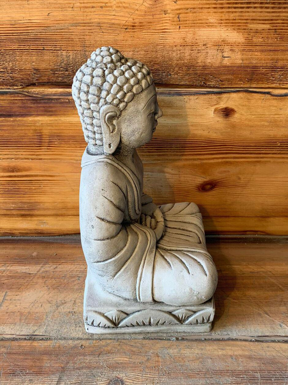 STONE GARDEN SQUARE ROBE BUDDHA NATURAL GIFT CONCRETE ORNAMENT