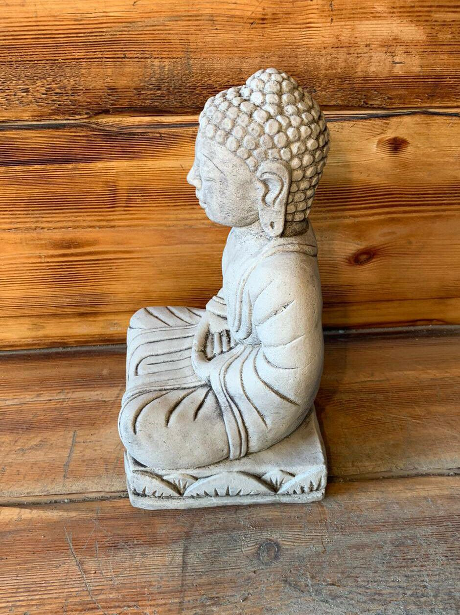 STONE GARDEN SQUARE ROBE BUDDHA NATURAL GIFT CONCRETE ORNAMENT