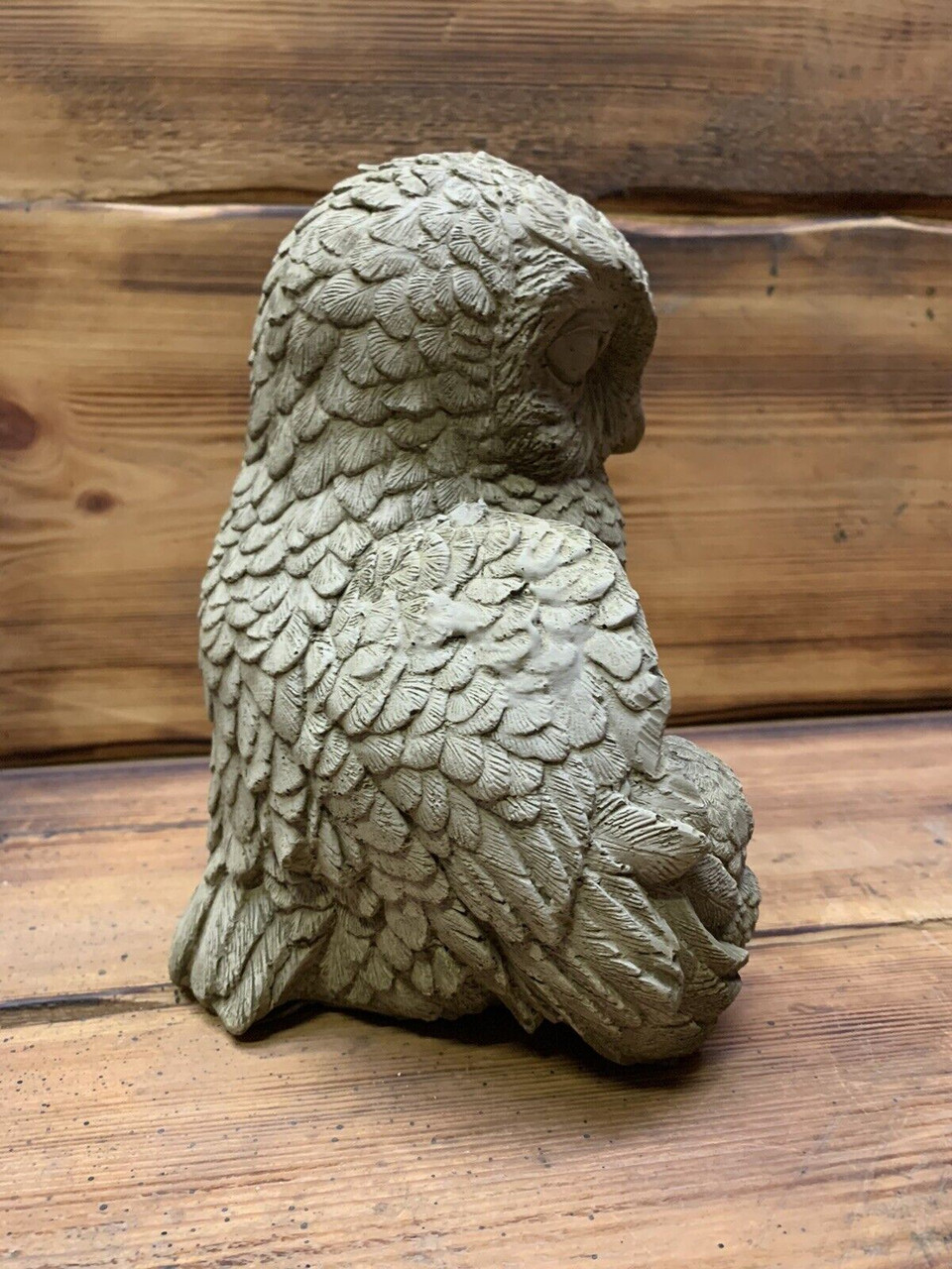 Stone Garden Cute Owl Family Concrete Ornament