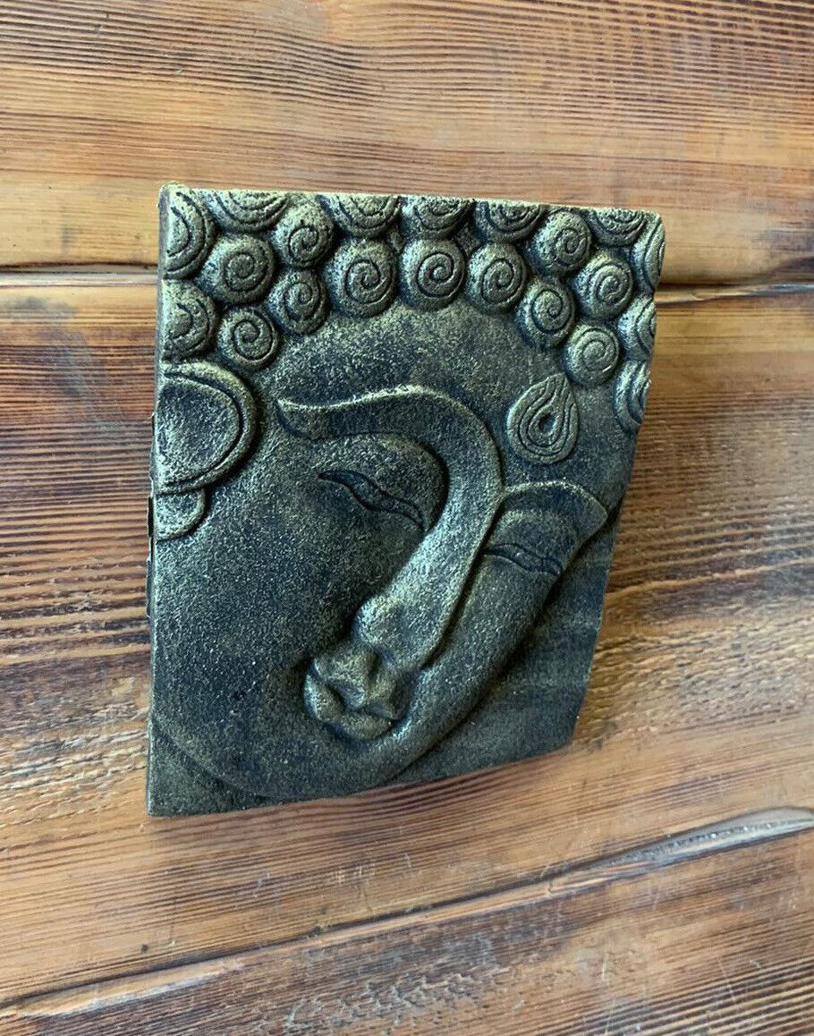 STONE GARDEN GOLD BUDDHA ORIENTAL WALL PLAQUE HANGING GIFT ORNAMENT