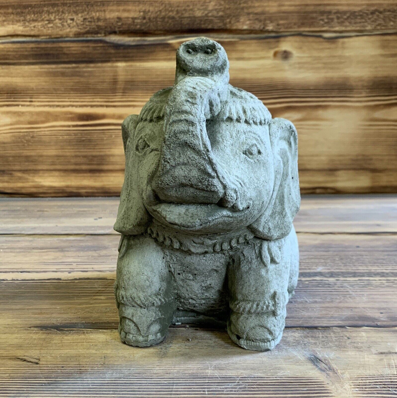 STONE GARDEN THAI ELEPHANT STATUE ORNAMENT 