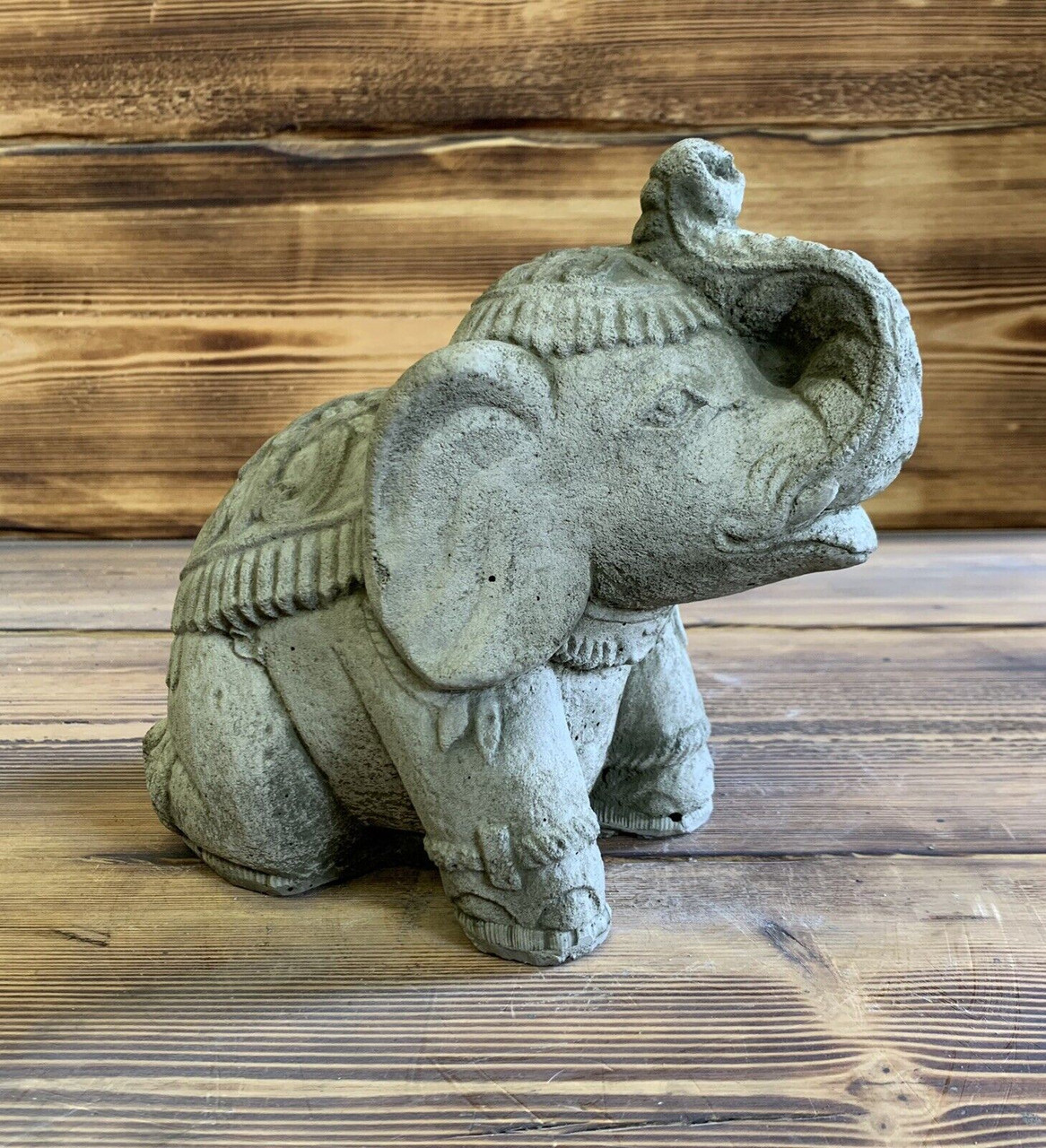 STONE GARDEN THAI ELEPHANT STATUE ORNAMENT 