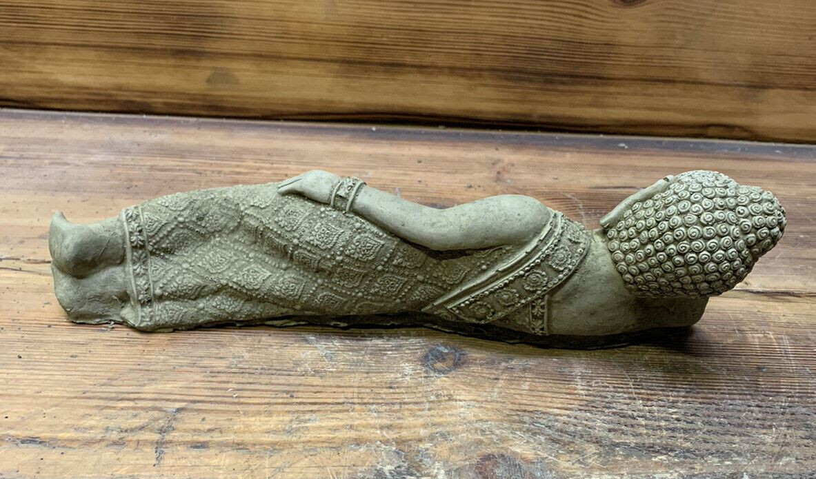 STONE GARDEN ORIENTAL LAYING BUDDHA STATUE ORNAMENT