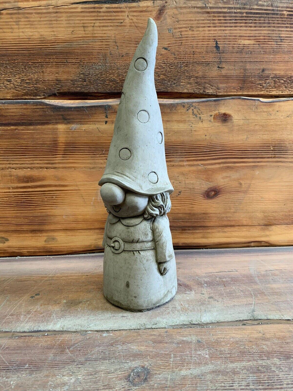 STONE GARDEN CUTE GIRL GNOME PIXIE STATUE GIFT HOME GARDEN ORNAMENT