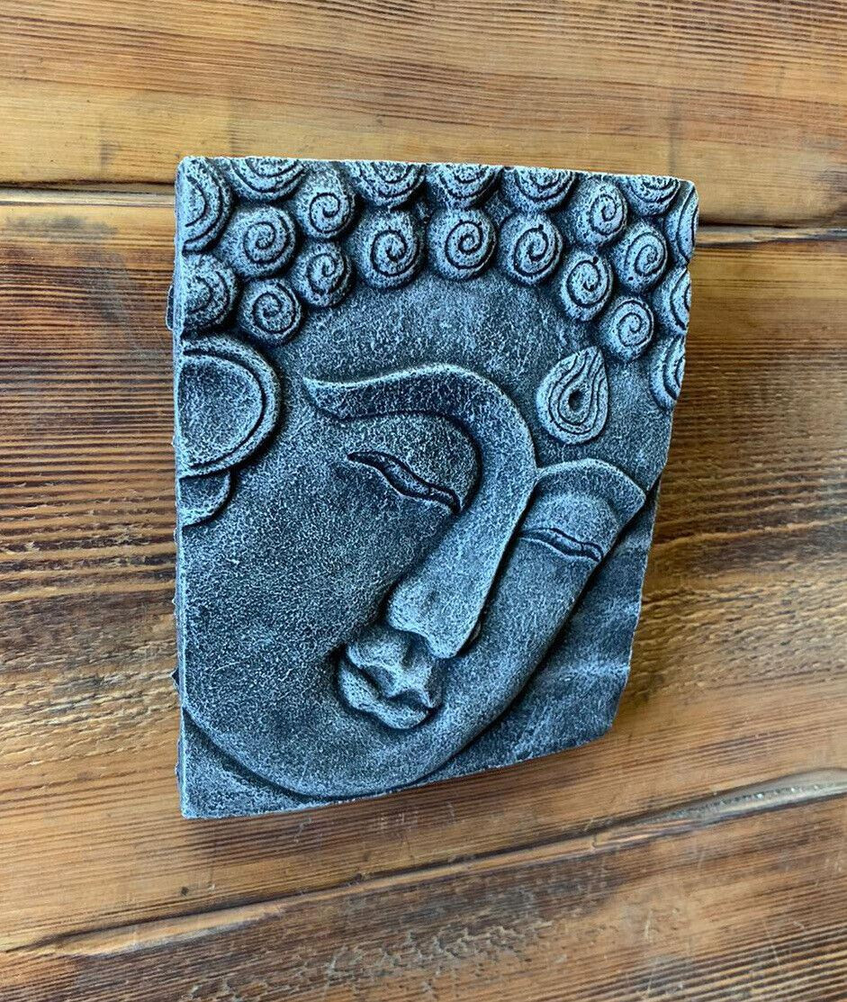 STONE GARDEN BUDDHA ORIENTAL WALL PLAQUE HANGING  GIFT ORNAMENT