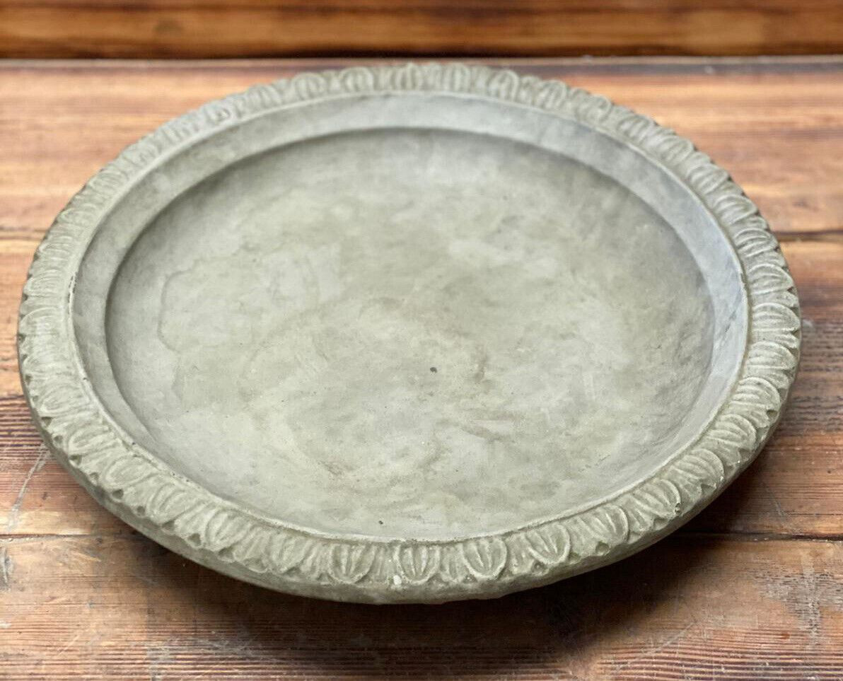 STONE GARDEN ART DECO BIRD BATH TOP ONLY / FEEDER / BOWL / REPLACEMENT ORNAMENT