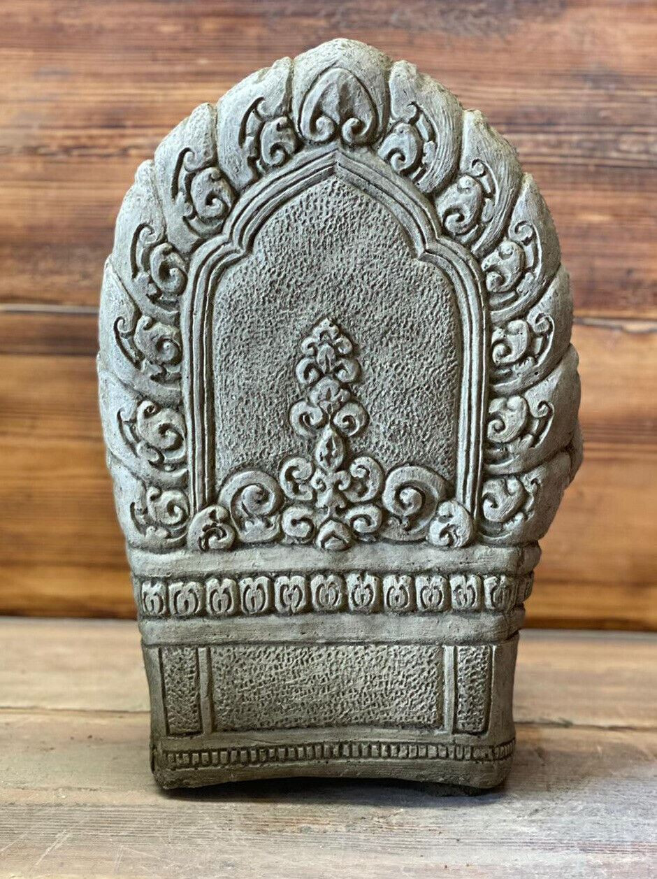 STONE GARDEN LARGE GANESH BUDDHA ELEPHANT PRAYING  STATUE ORNAMENT