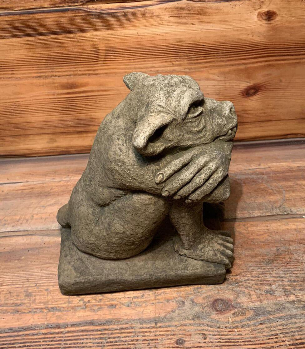 STONE GARDEN GARGOYLE IMP DETAILED GIFT  CONCRETE ORNAMENT