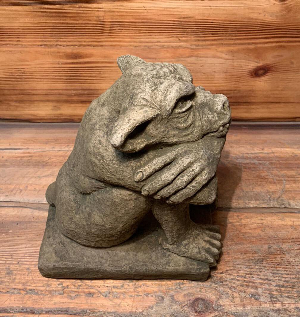 STONE GARDEN GARGOYLE IMP DETAILED GIFT  CONCRETE ORNAMENT