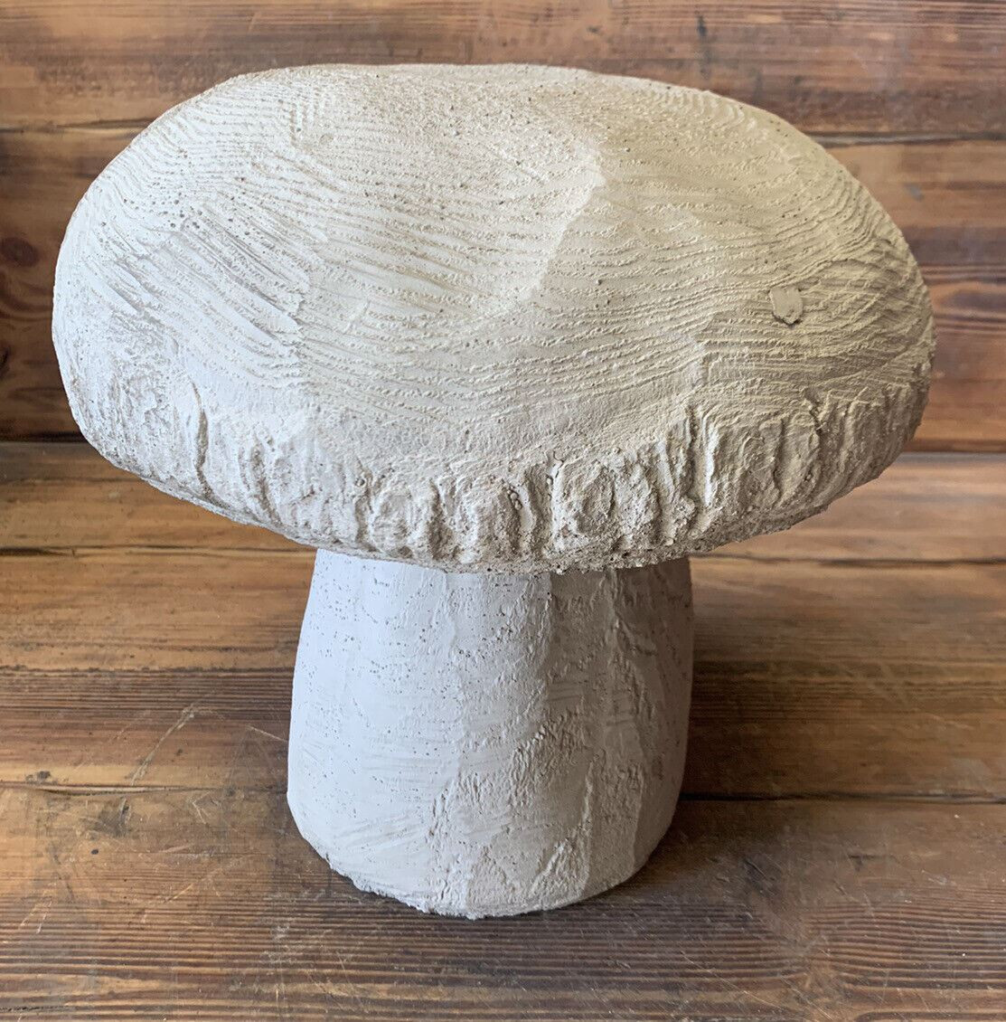 STONE GARDEN TRADITIONAL LARGE TOADSTOOL MUSHROOM 2 PIECE  CONCRETE ORNAMENT
