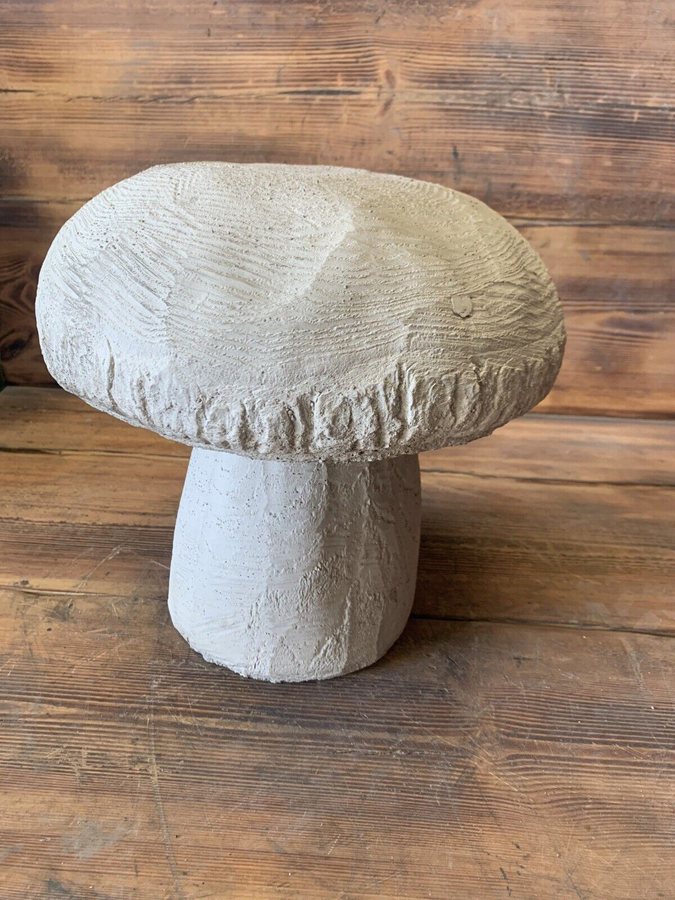 STONE GARDEN TRADITIONAL LARGE TOADSTOOL MUSHROOM 2 PIECE  CONCRETE ORNAMENT