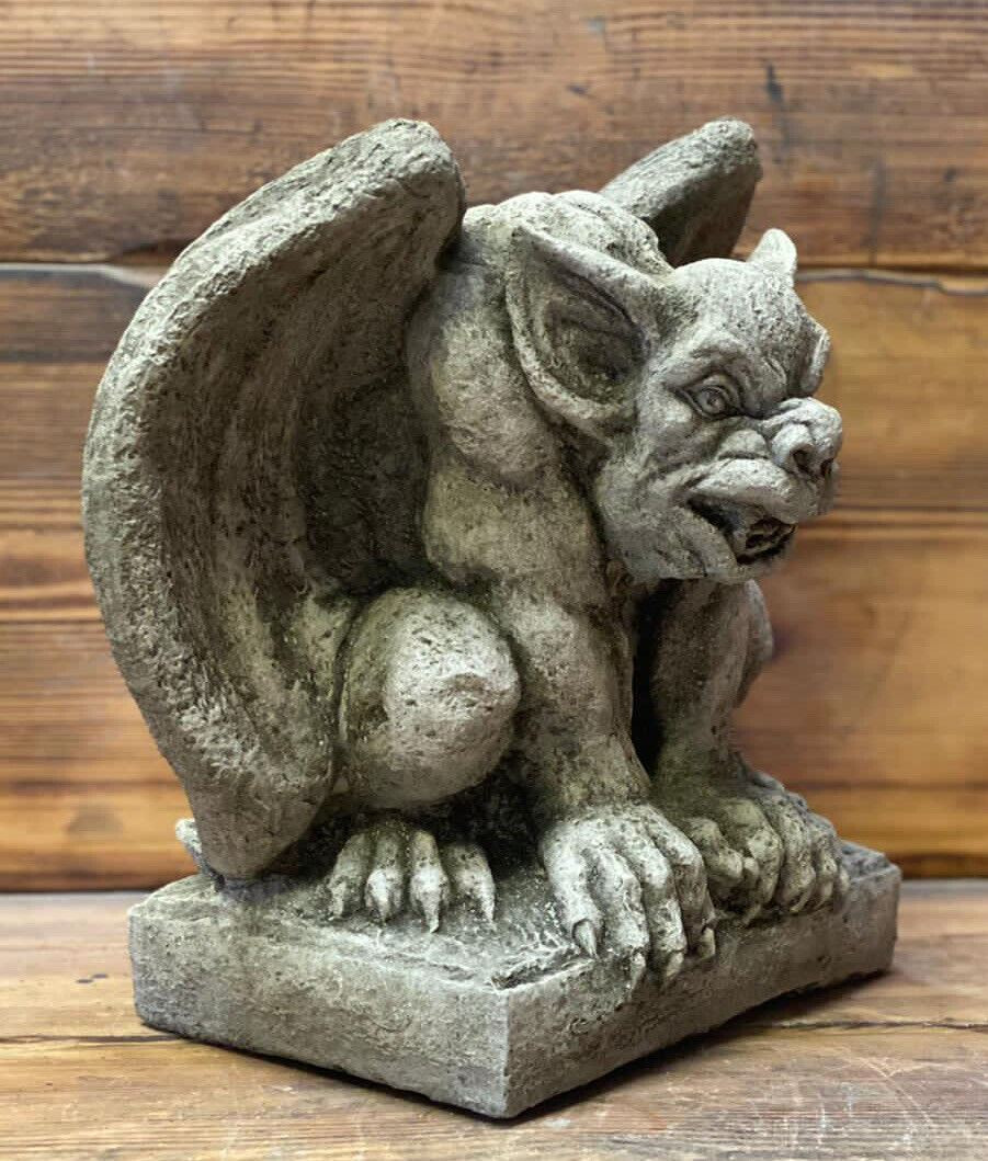 STONE GARDEN GARGOYLE GREMLIN WINGED  GOTHIC ORNAMENT