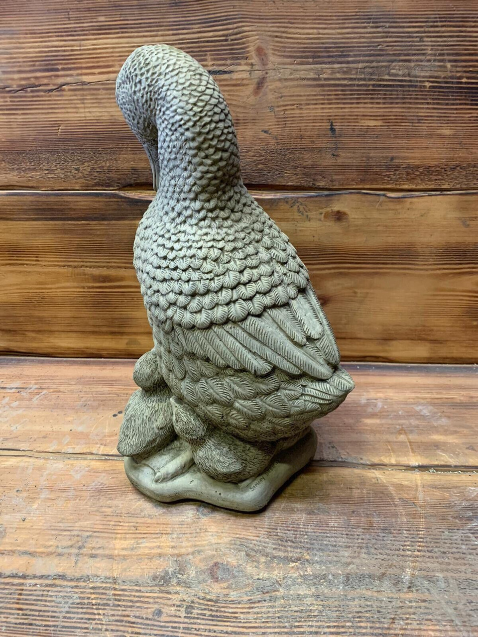 STONE GARDEN CUTE DUCK FAMILY STATUE POULTRY  GIFT ORNAMENT