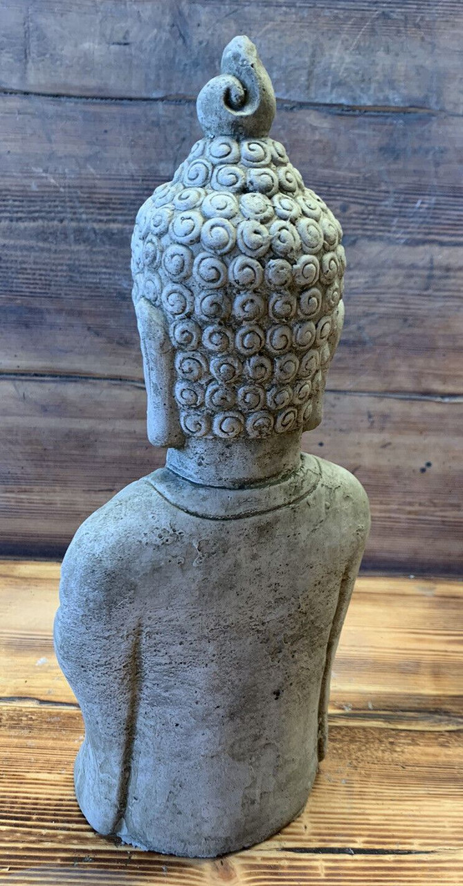 STONE GARDEN LARGE STANDING PRAYING BUDDHA STATUE  GIFT ORNAMENT