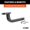 CURT 113713 Class 1 Trailer Hitch with Ball Mount, 1-1/4-In Receiver, Fits Select Chevrolet Cruze