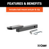 CURT 111603 Class 1 Trailer Hitch with Ball Mount, 1-1/4-In Receiver, Fits Select Mini Cooper