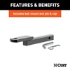 CURT 121003 Class 2 Trailer Hitch with Ball Mount, 1-1/4-In Receiver, Fits Select Subaru Forester