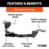 CURT 11034 Class 1 Trailer Hitch, 1-1/4-Inch Receiver, Fits Select Chevrolet Corvette
