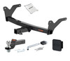 24 - 24 Lexus TX500h 2in. CURT Trailer Hitch + Ball Mount + Cover + Lock Kit HWA1717
