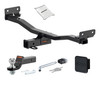 23 - 24 KIA Sportage 2in. CURT Trailer Hitch + Ball Mount + Cover + Lock Kit HWA1634