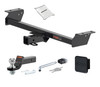 16 - 22 Lexus RX450h Excluding F Sport 2in. CURT Trailer Hitch + Ball Mount + Cover + Lock Kit HWA1709