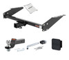 85 - 05 Chevrolet Astro 16" spare requires relocation 2in. CURT Trailer Hitch + Ball Mount + Cover + Lock Kit HWA252