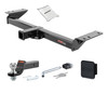 17 - 24 Cadillac XT5 Excluding Platinum 2in. CURT Trailer Hitch + Ball Mount + Cover + Lock Kit HWA248