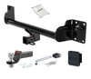 08 - 13 BMW X6 2in. CURT Trailer Hitch + Ball Mount + Cover + Lock Kit HWA175