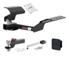 04 - 09 Cadillac SRX 2in. CURT Trailer Hitch + Ball Mount + Cover + Lock Kit HWA242