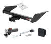 02 - 07 JEEP Liberty 2in. CURT Trailer Hitch + Ball Mount + Cover + Lock Kit HWA1566