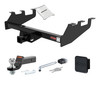 99 - 04 Chevrolet Silverado 2500 With Tommy Gate lift or 10" drop bumper 2in. CURT Trailer Hitch + Ball Mount + Cover + Lock Kit HWA456