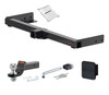 21 - 24 JEEP Grand Cherokee L 2in. CURT Trailer Hitch + Ball Mount + Cover + Lock Kit HWA1561