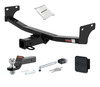07 - 10 JEEP Patriot 2in. CURT Trailer Hitch + Ball Mount + Cover + Lock Kit HWA1570