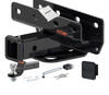 18 - 24 JEEP Wrangler JL, excluding diesel 2in. CURT Trailer Hitch + Ball Mount + Cover + Lock Kit HWA1574