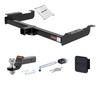 96 - 24 Chevrolet Express 2500 2in. CURT Trailer Hitch + Ball Mount + Cover + Lock Kit HWA349