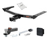 16 - 19 Lexus RX350 2in. CURT Trailer Hitch + Ball Mount + Cover + Lock Kit HWA1702