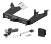20 - 24 Chevrolet Silverado 2500 HD 6' bed, excluding factory receiver, Tommy Gate lift or cab & chassis 2in. CURT Trailer Hitch + Ball Mount + Cover + Lock Kit HWA463
