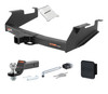 07 - 10 Chevrolet Silverado 3500 HD 8' bed, with 10" step bumper 2in. CURT Trailer Hitch + Ball Mount + Cover + Lock Kit HWA576