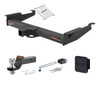 96 - 24 Chevrolet Express 2500 2in. CURT Trailer Hitch + Ball Mount + Cover + Lock Kit HWA352